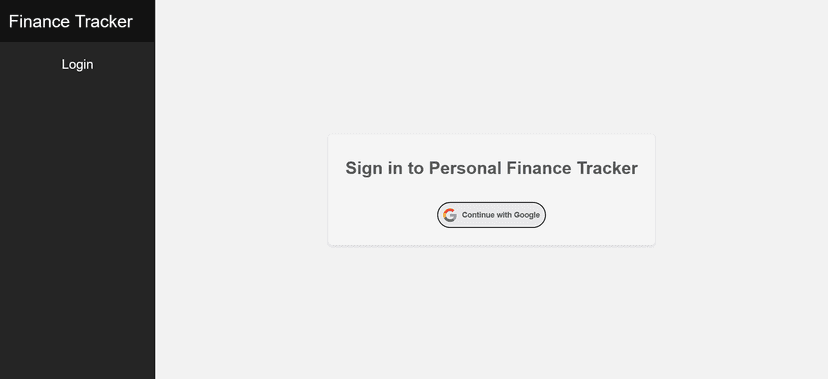 Personal Finance Tracker